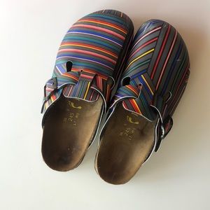 Rainbow Birkenstock Boston size 38!